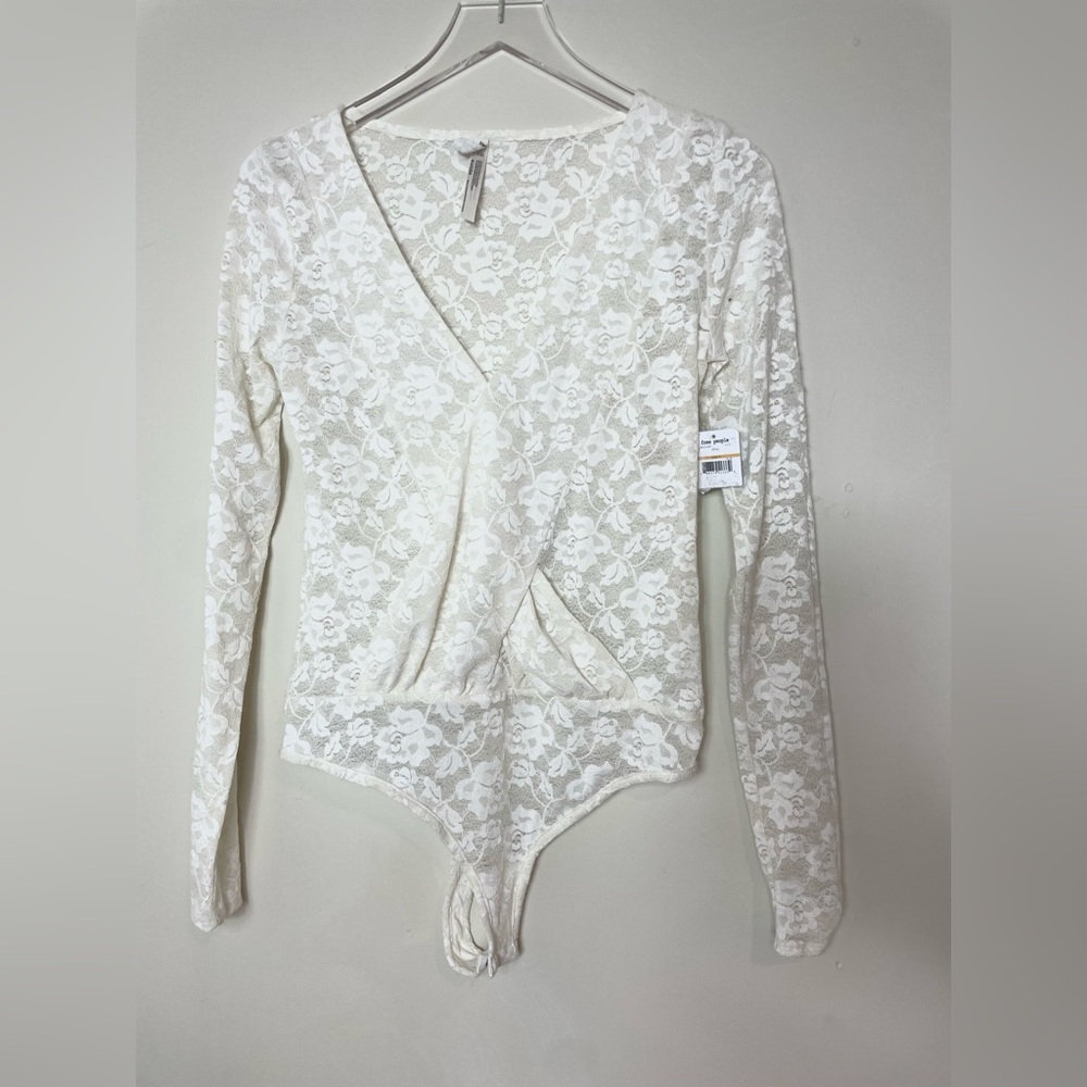 New With Tags Intimately Free People White Lace Bodysuit